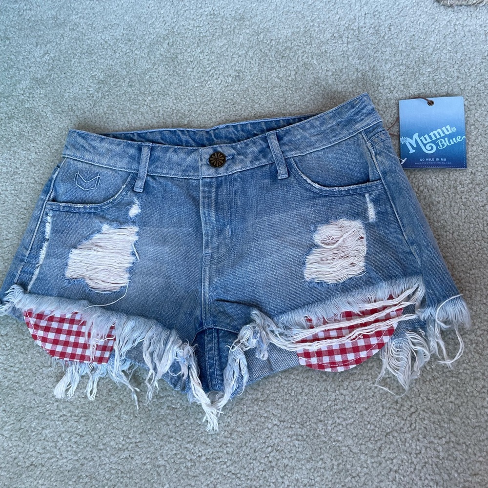 Show me your mumu denim shorts
